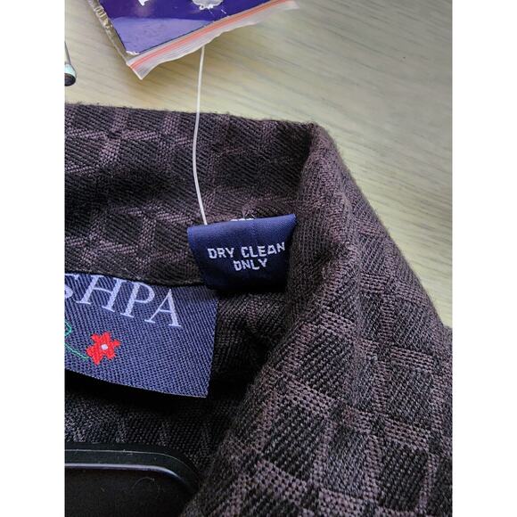 JACKET/TOP-PUSHPA-CITY SCAPE-Black-Bright-Metallic-Appliques-Light Weight-SIZE S - Picture 9 of 16